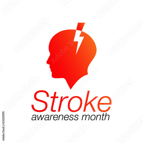 Vector illustration on the theme of National Stroke Awareness Month is observed in the United States annually during the month of May.