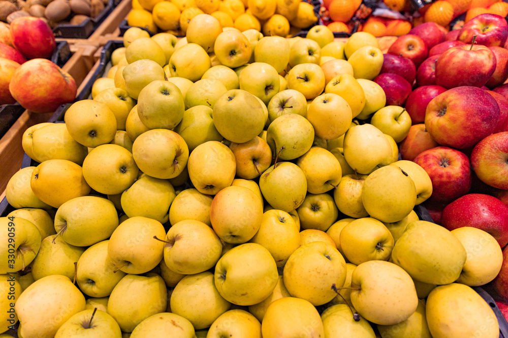 Fruit apples in the store Fruit apples in the store