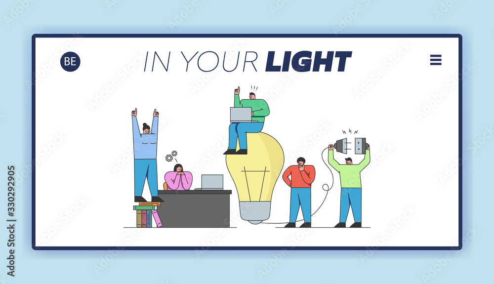 Concept Of Finding Startup Ideas And Launch New Business. Website Landing Page. People Work Together, Searching Ideas And Launching Startups. Web Page Cartoon Linear Outline Flat Vector illustration Concept Of Finding Startup Ideas And Launch New Business. Website Landing Page. People Work Together, Searching Ideas And Launching Startups. Web Page Cartoon Linear Outline Flat Vector illustration