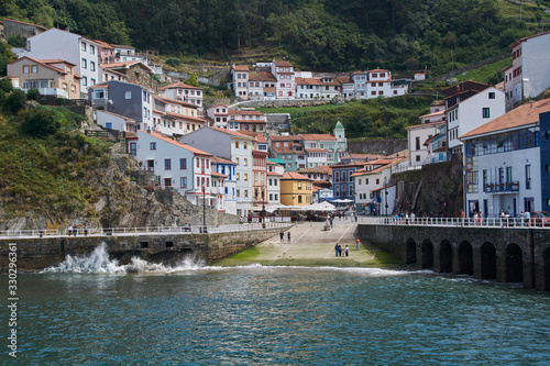 Multicolored coastal town in the north © Raul