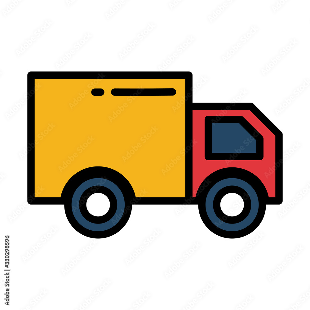 cargo transport truck on white background cargo transport truck on white background