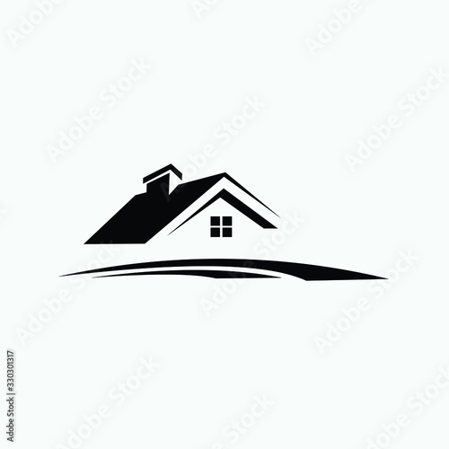 house on white background