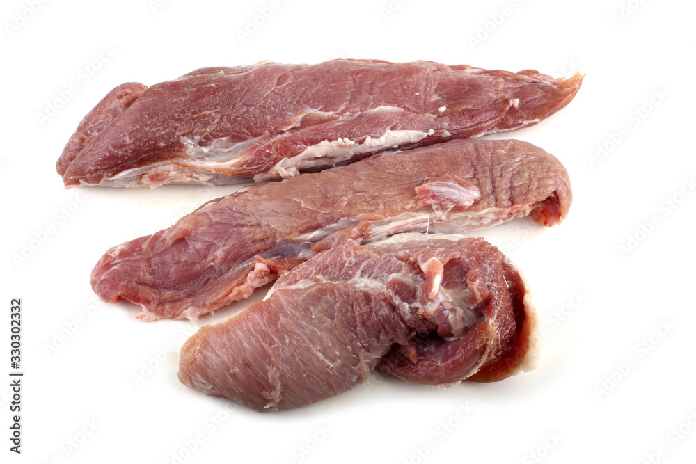 Pork isolated on white background Pork isolated on white background