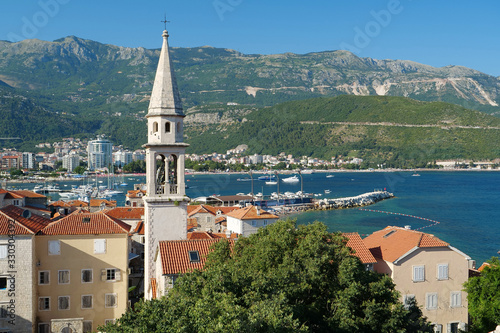 Panorama of Budva city, Montenegro