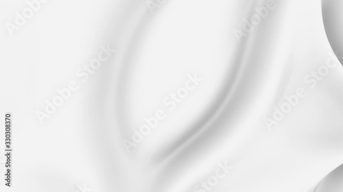 Animation of stirring thick white paint. Seamless loop.