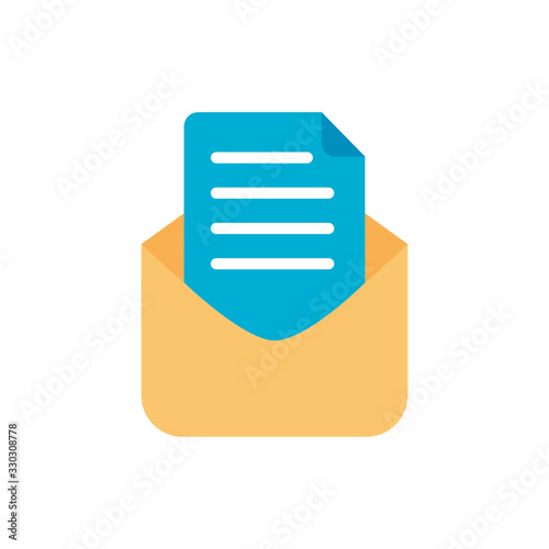 envelope mail send flat style icon