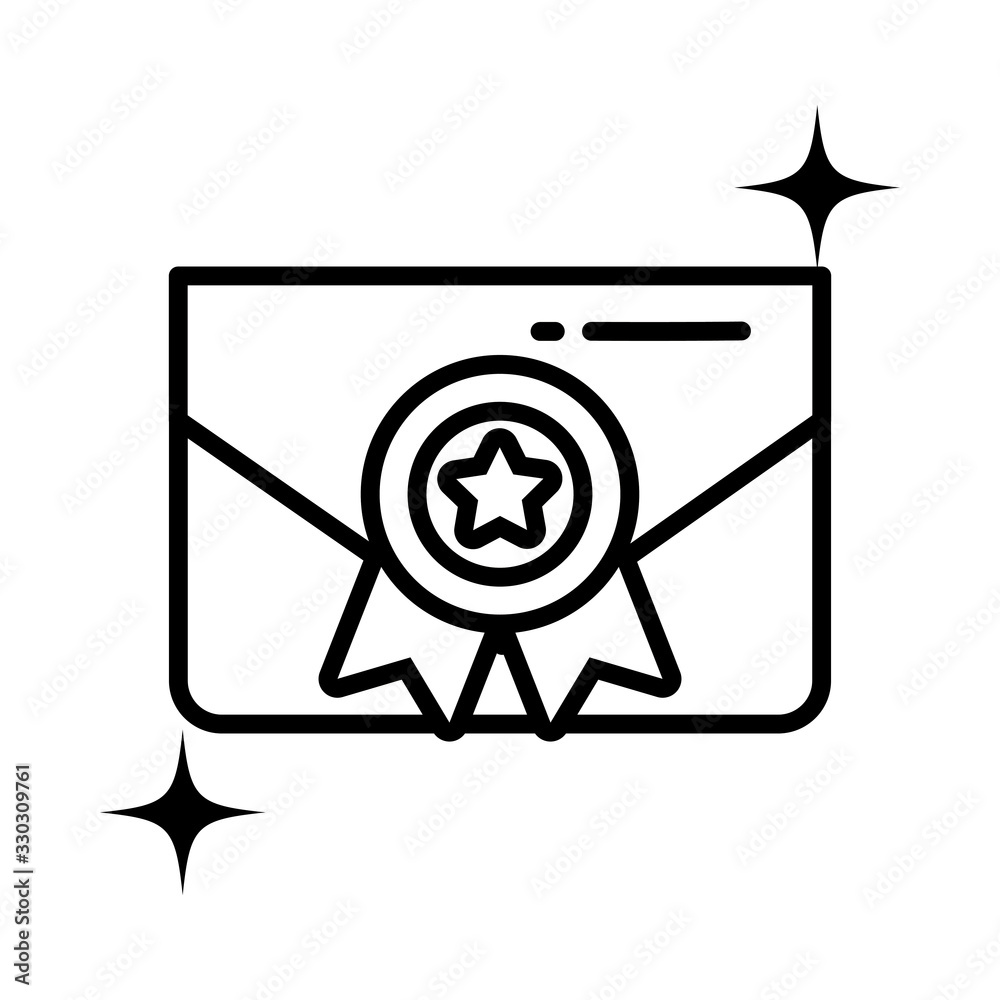envelope closed message correspondence , line style icon envelope closed message correspondence , line style icon