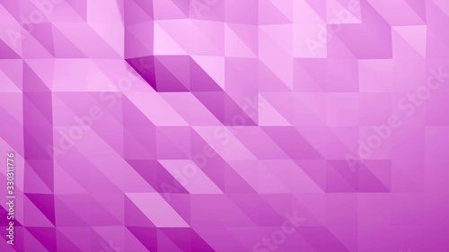 abstract pink shape color background on 3d render polygon.