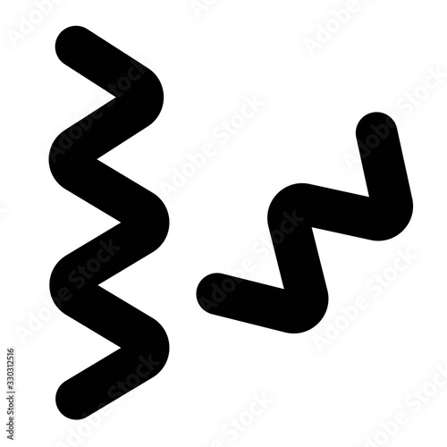 Virus or Bacteria vector illustration, solid style icon