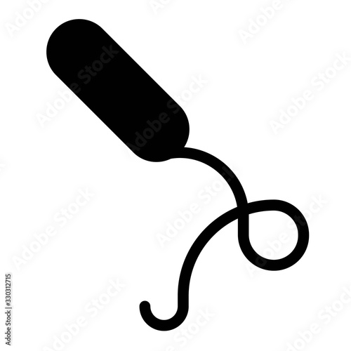 Virus or Bacteria vector illustration, solid style icon