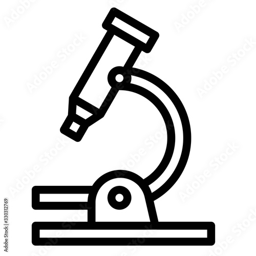 Virus or Bacteria vector illustration, line style icon