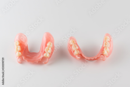  image of a modern denture on a white background photo
