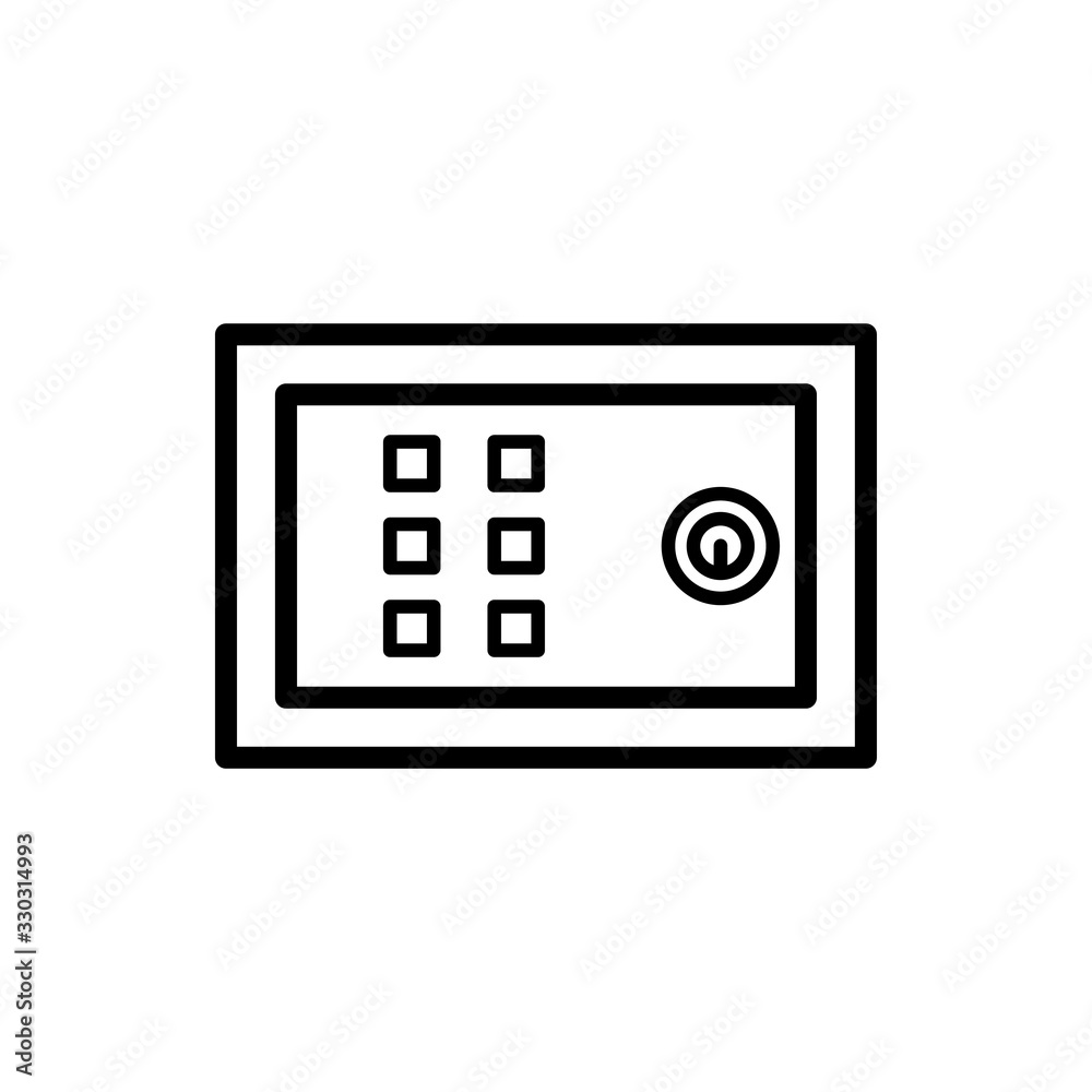 safe box icon design, flat style icon collection safe box icon design, flat style icon collection