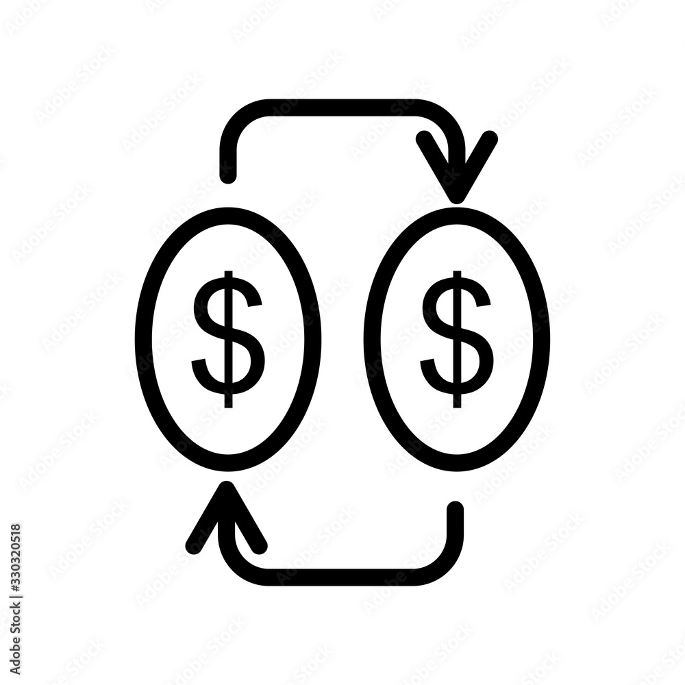 exchange money icon design, flat style icon collection exchange money icon design, flat style icon collection