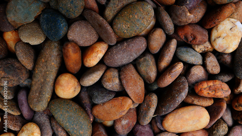 stone background. pebbles on the beach