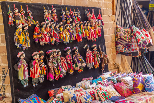Souvenirs on the market of Bukhara. Bukhara city, Uzbekistan © Anton Buymov
