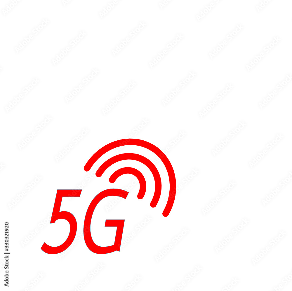 5G cloud technology broadband smart icon. Flat illustration of 5G cloud technology vector icon for web design