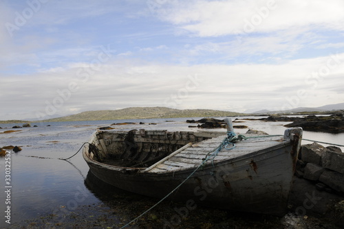 old boat on the beach