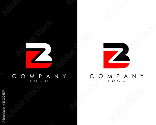 BZ, ZB Initial Letters abstract company Logo Design vector