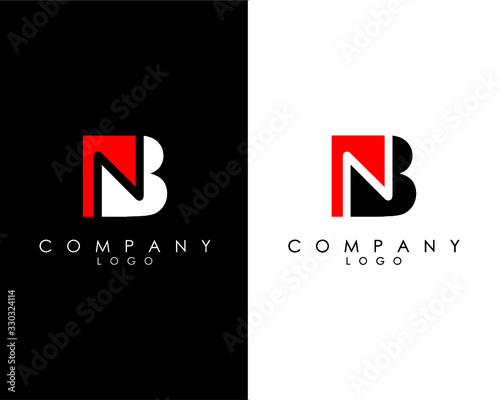 BN, NB Initial Letters abstract company Logo Design vector