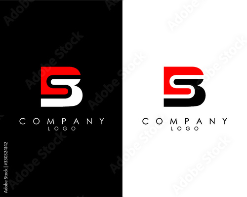 BS, SB Initial Letters abstract company Logo Design vector