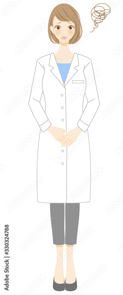 医師 謝る 謝罪 ミス 困る クレーム トラブルのイラスト 医療ミス Stock Illustration Adobe Stock