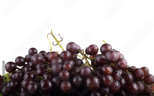 Grape on autumn leaves background