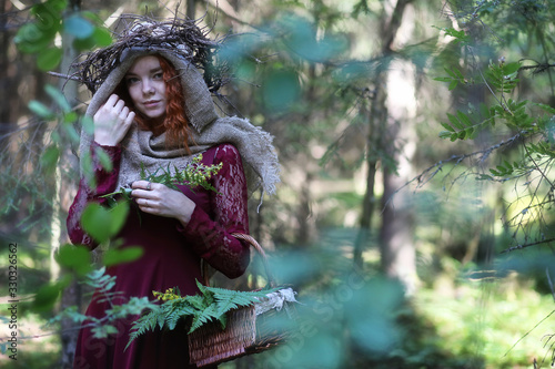 Fortune-teller conducts a ritual