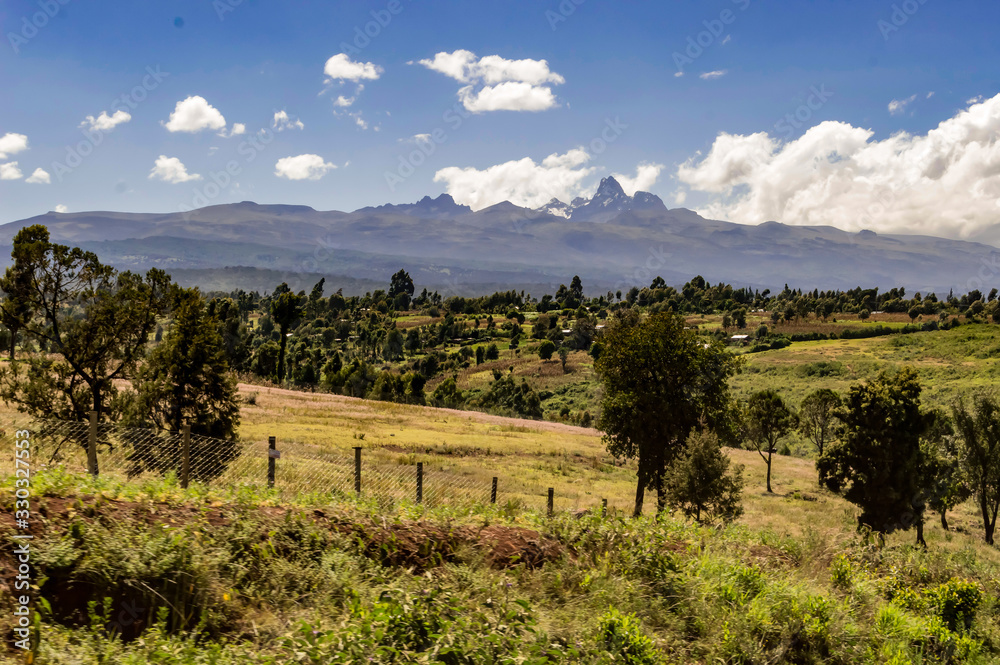 Panorama of Mount Kenya,