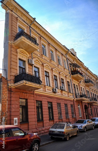 A house with a one wall. The glance at an acute angle.