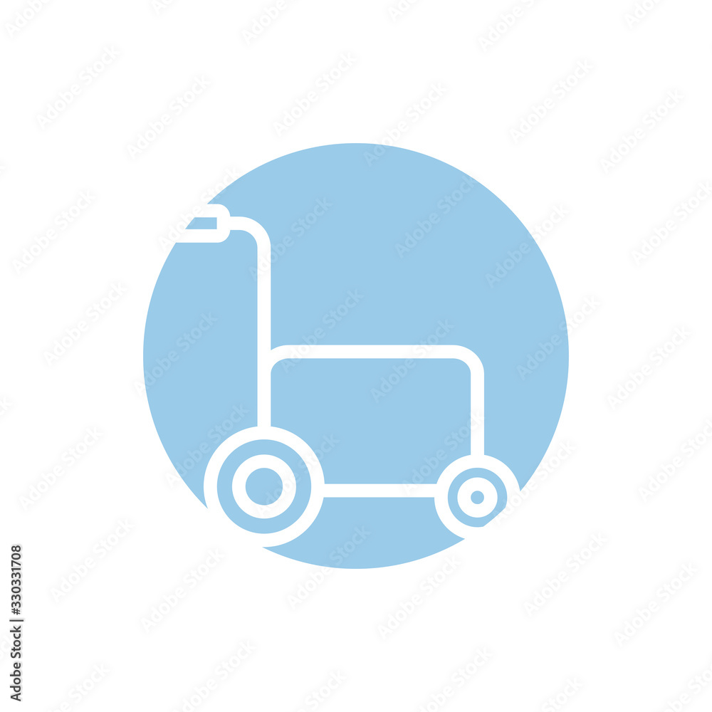 wheelchair medical equipment block style icon wheelchair medical equipment block style icon