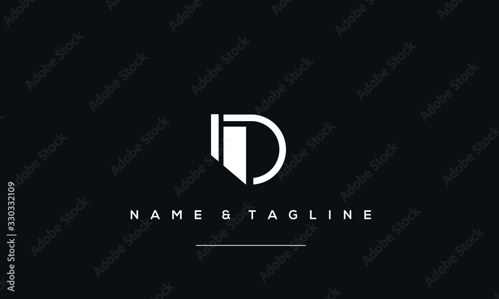 alphabet letters icon logo D alphabet letters icon logo D