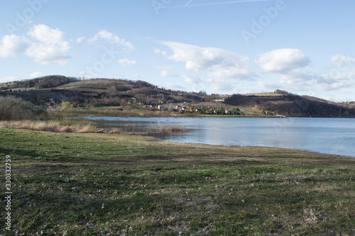 Roznowskie Lake located in Lesser Poland, Poland. photo