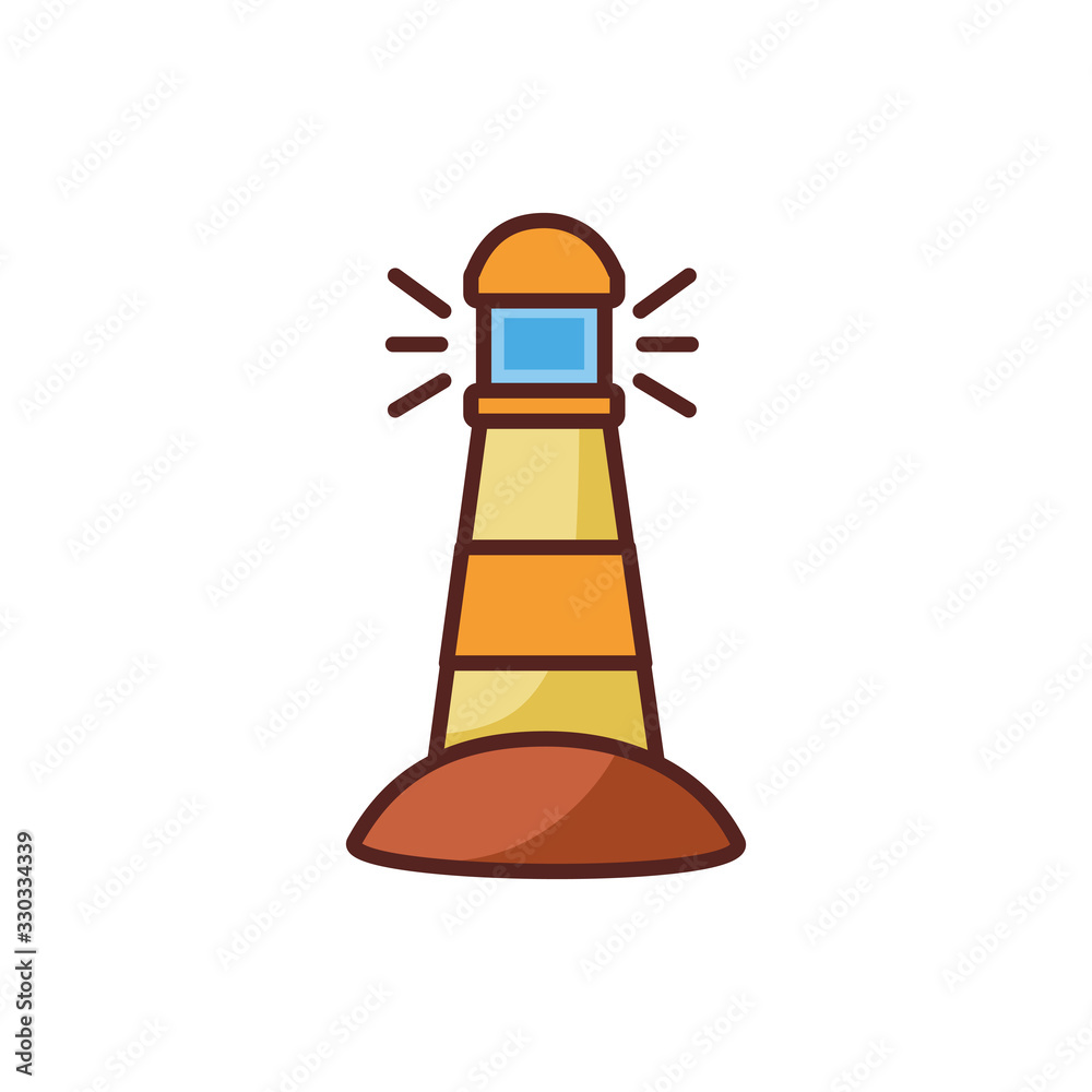 lighthouse sea signal line color style lighthouse sea signal line color style