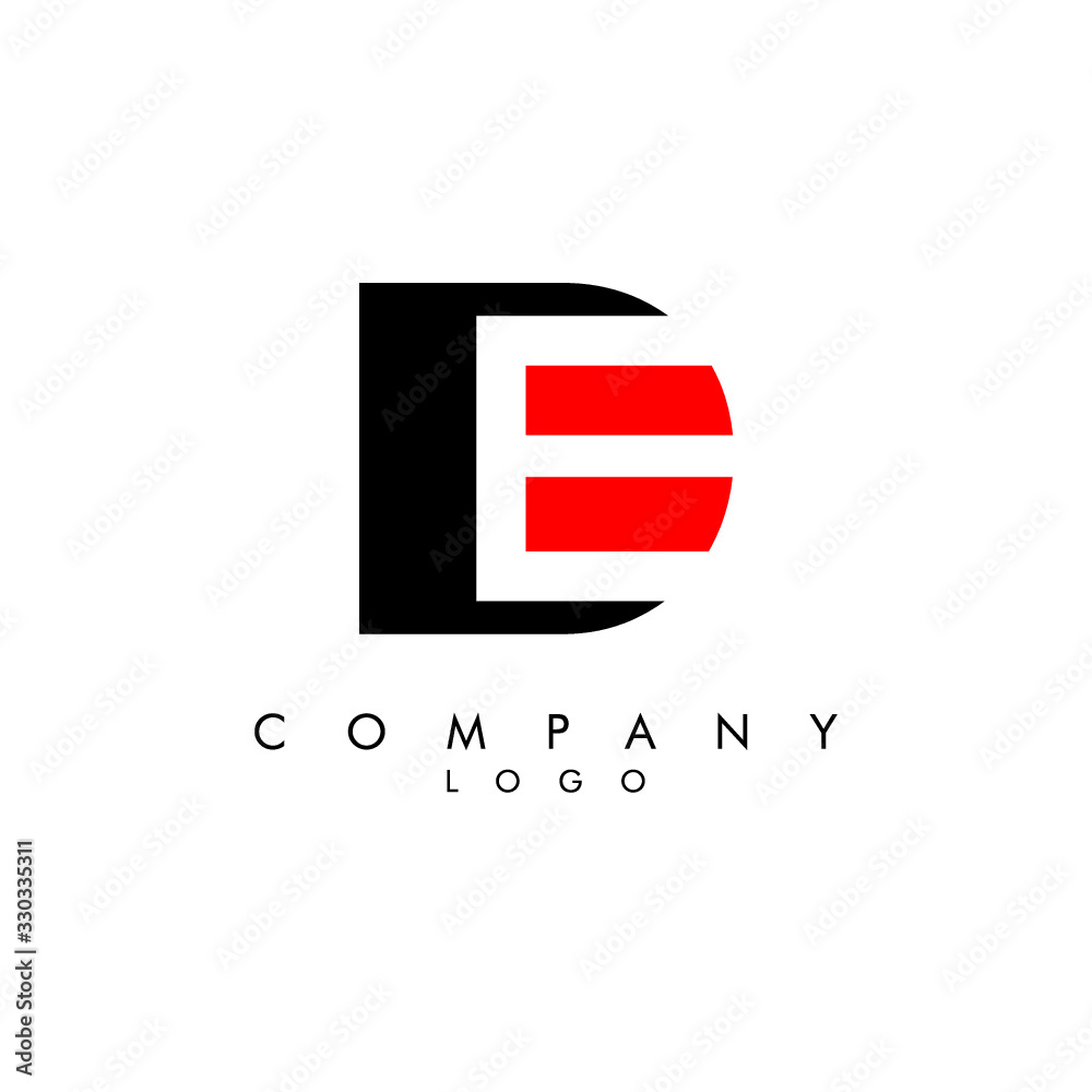 Letters de, ed Company logo design icon vector Letters de, ed Company logo design icon vector
