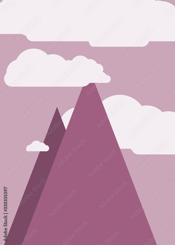 Mountains Panorame Abstract Random Placed Generative Art background illustration Mountains Panorame Abstract Random Placed Generative Art background illustration