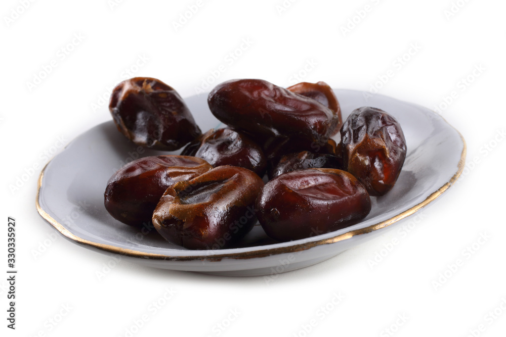 Date fruits isolated on white Date fruits isolated on white