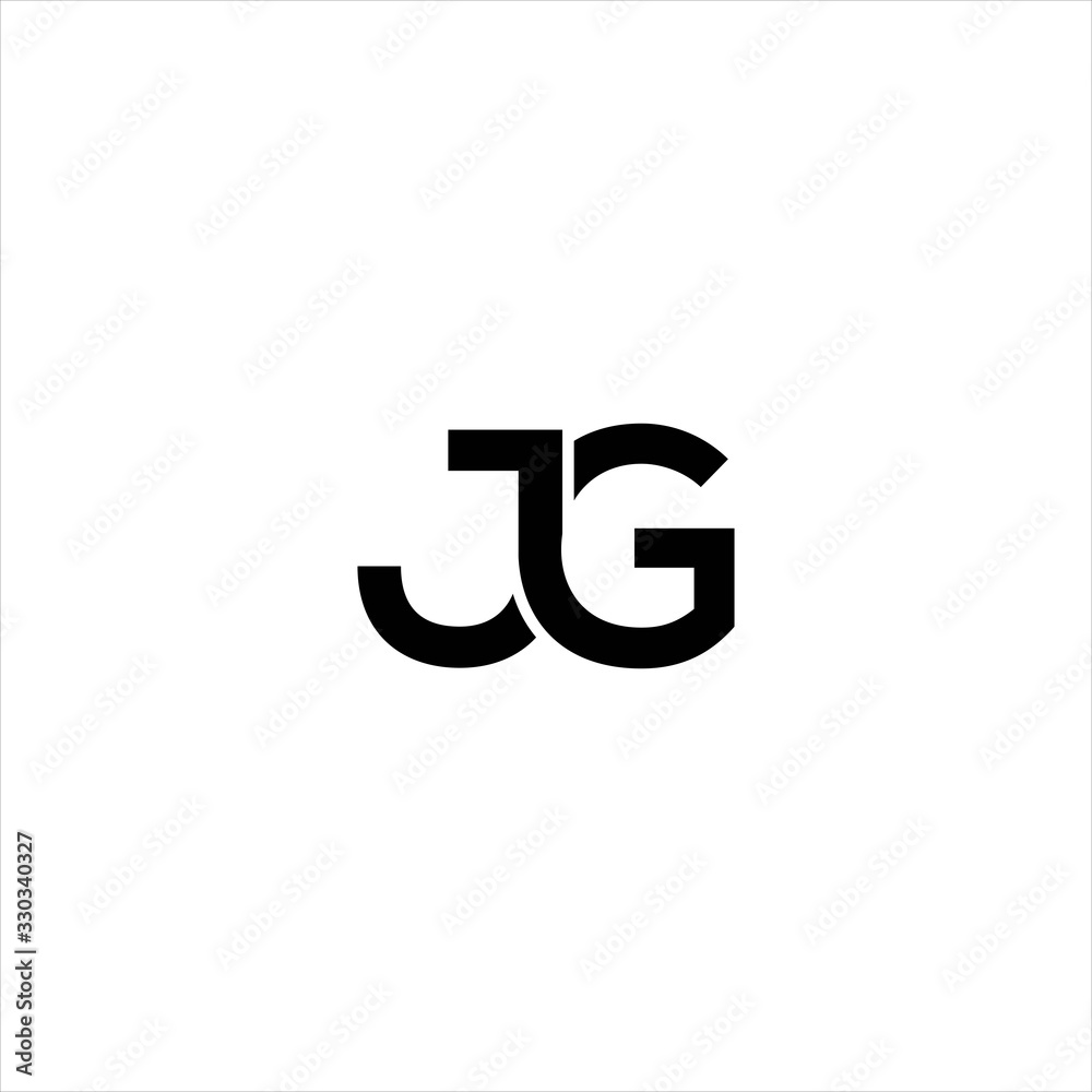 simple JG letter logo design with monogram modern vector idea simple JG letter logo design with monogram modern vector idea