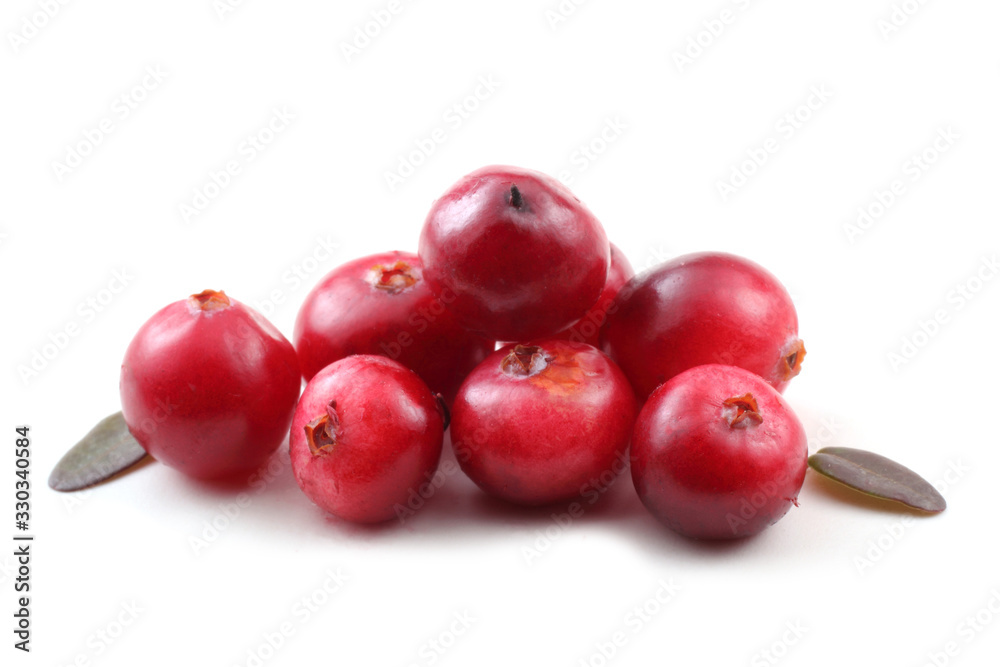 Cranberries and leaves Cranberries and leaves