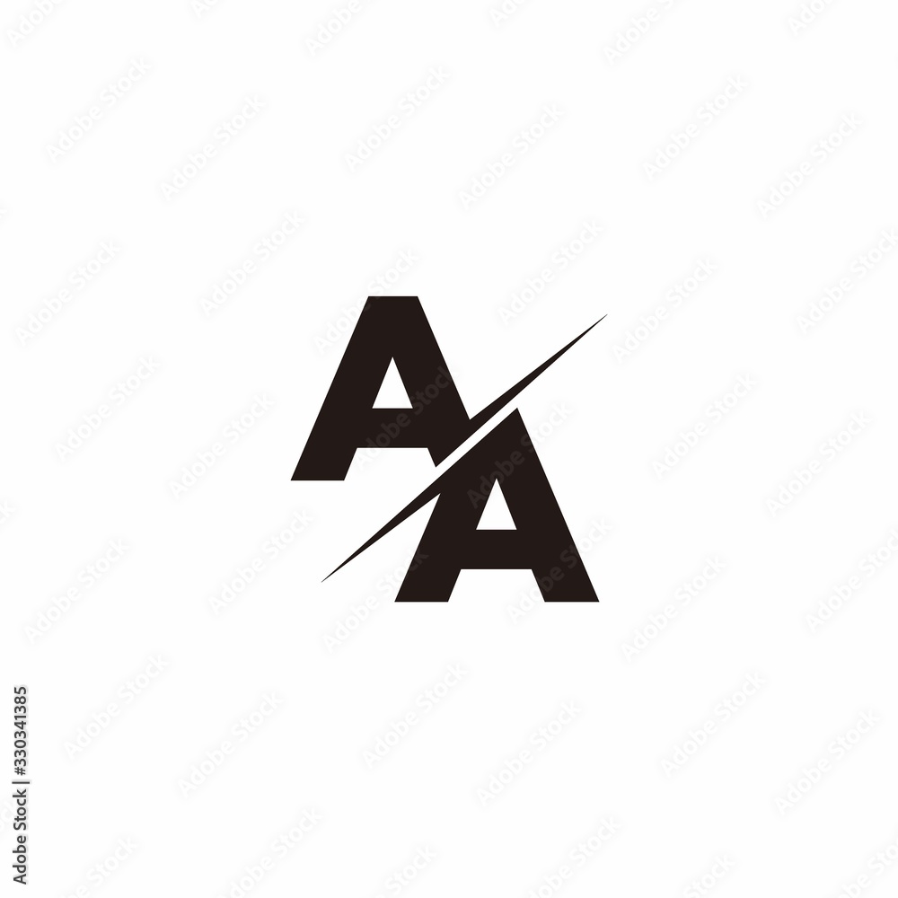 AA Logo Letter Monogram Slash with Modern logo designs template AA Logo Letter Monogram Slash with Modern logo designs template