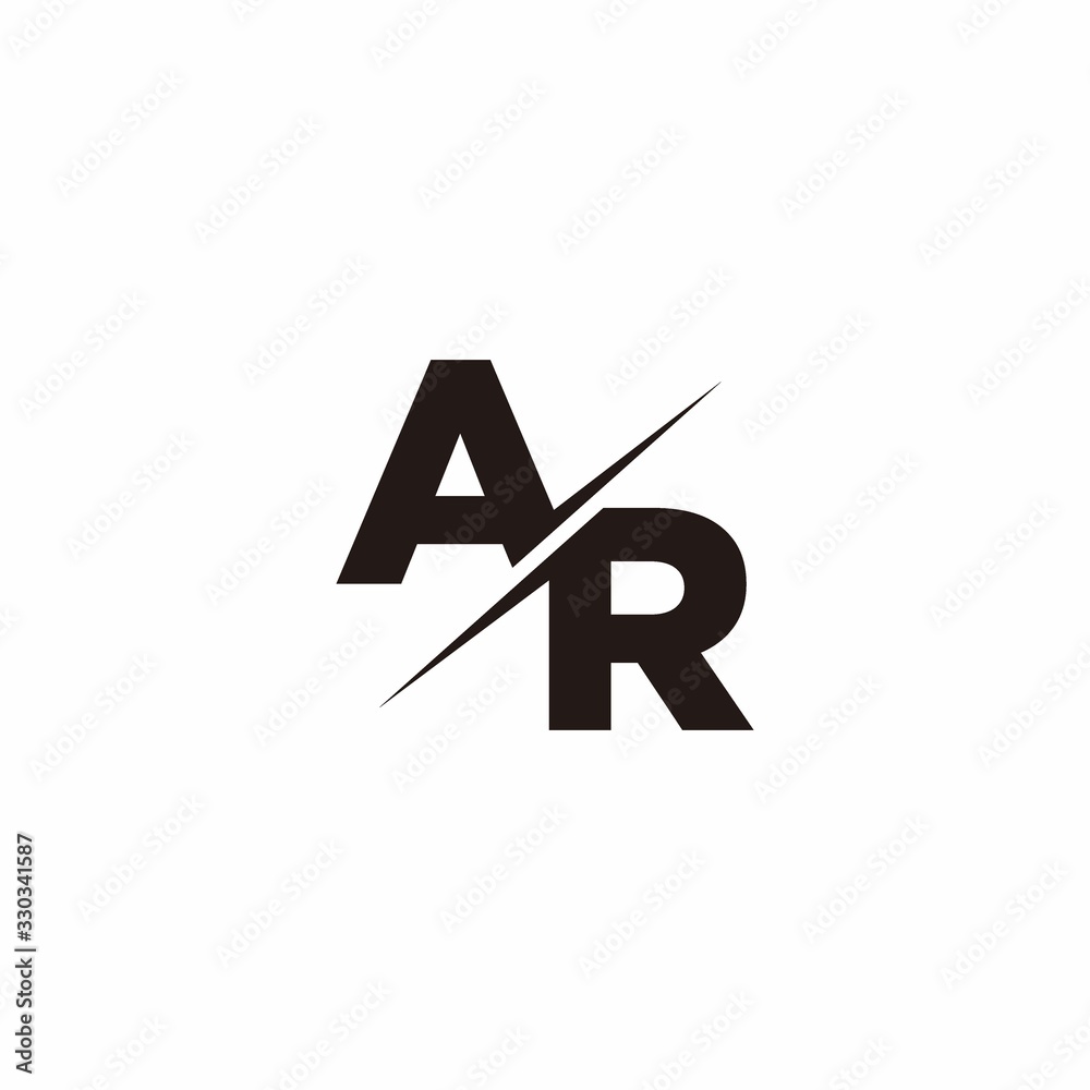 AR Logo Letter Monogram Slash with Modern logo designs template AR Logo Letter Monogram Slash with Modern logo designs template