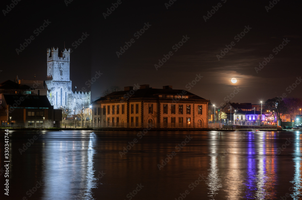 Moonrise in Limerick City