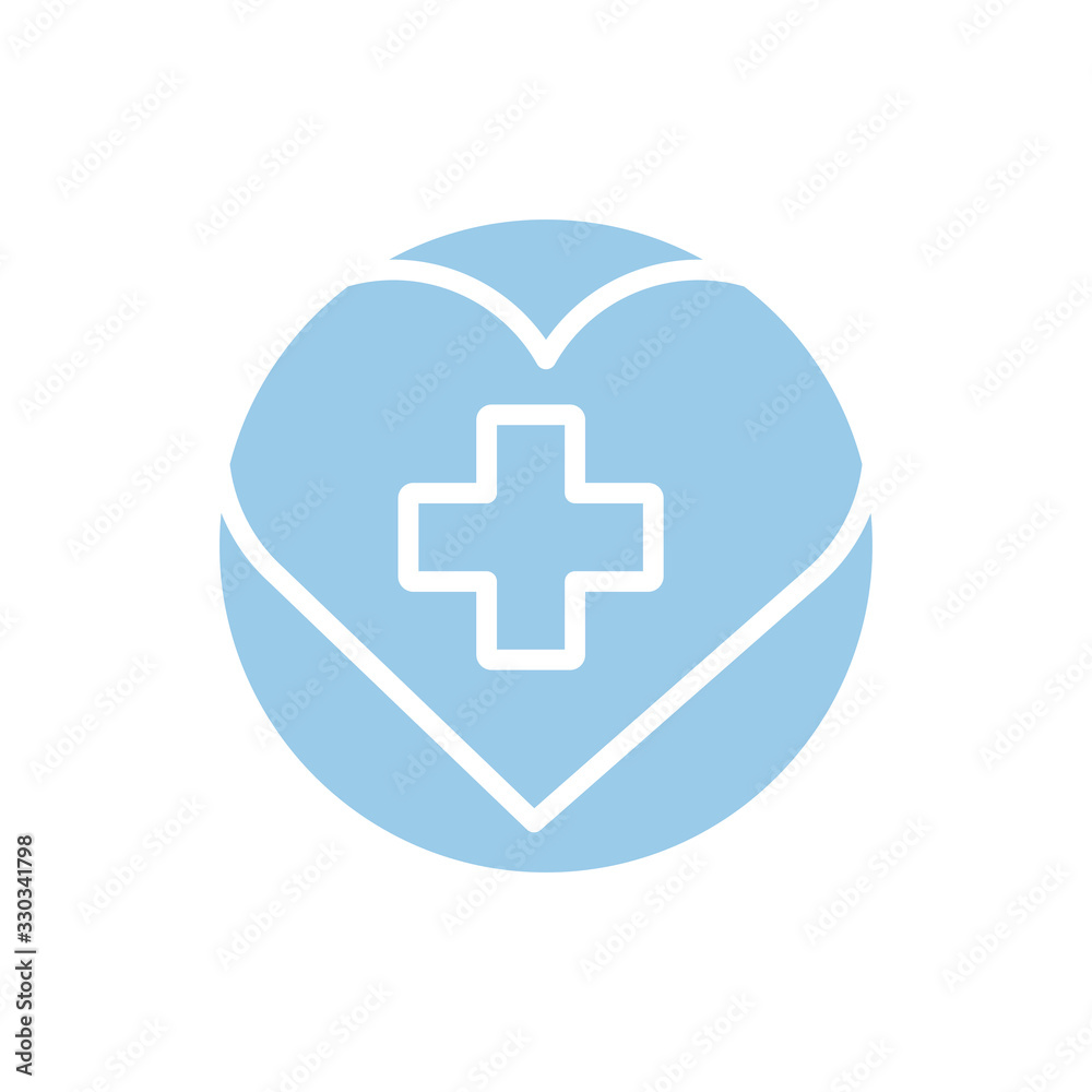 medical cross in heart block style medical cross in heart block style
