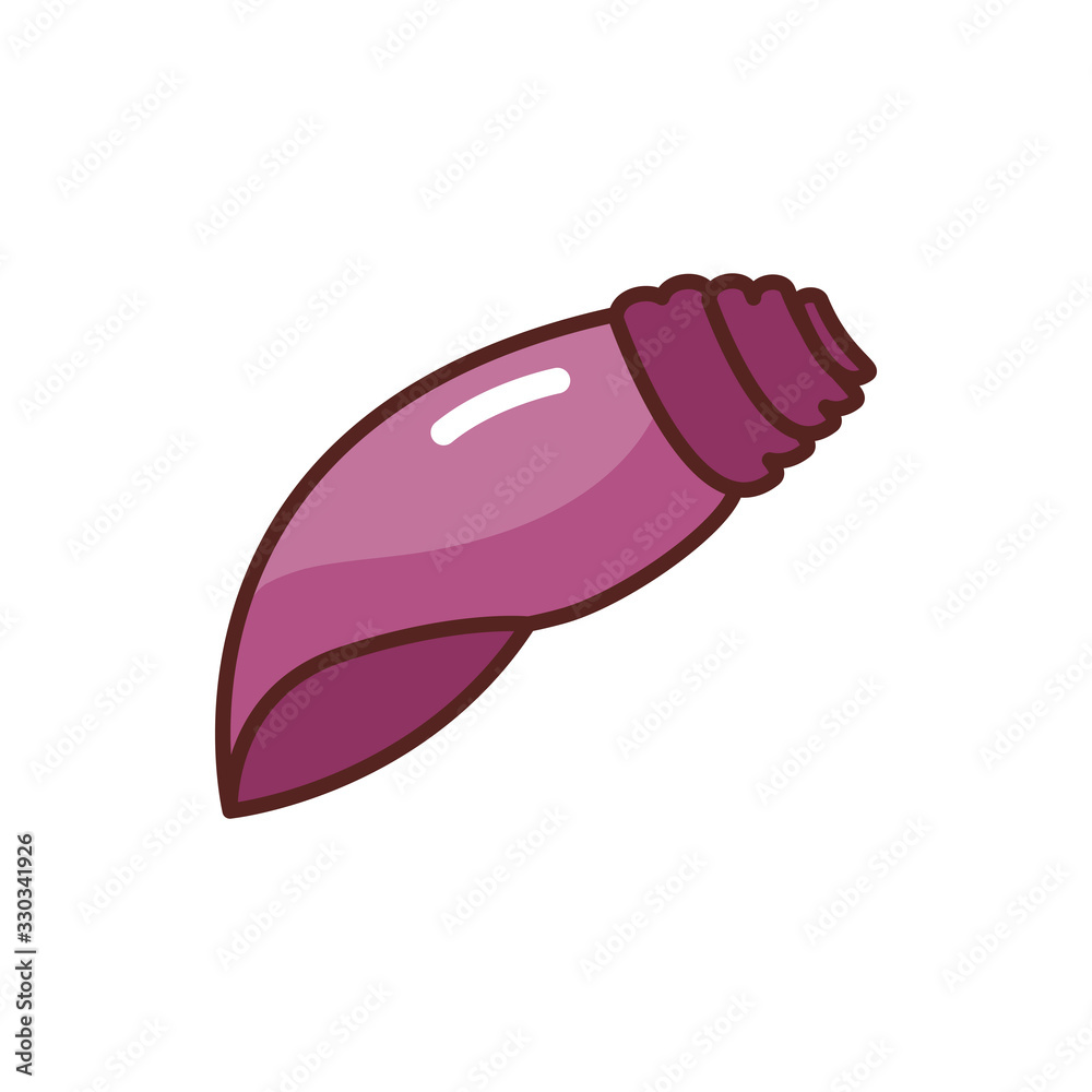nail shell sea animal line color style icon nail shell sea animal line color style icon