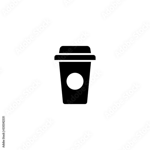 Vector illustration, paper cup coffee icon design