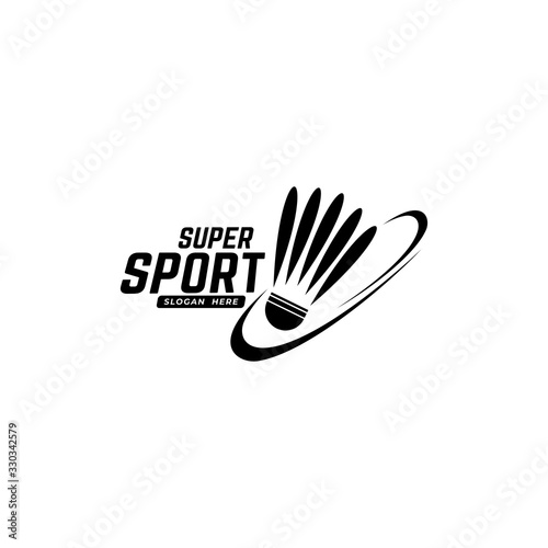 Badminton logo template for the needs of your team, club