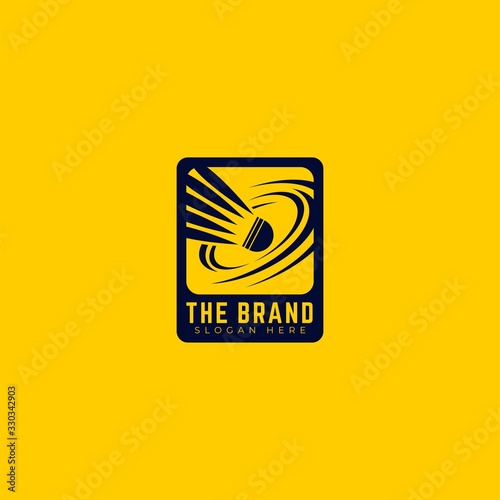 Badminton logo template for the needs of your team, club