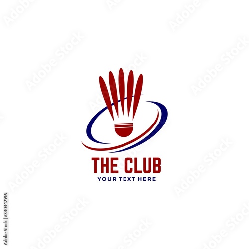 Badminton logo template for the needs of your team, club
