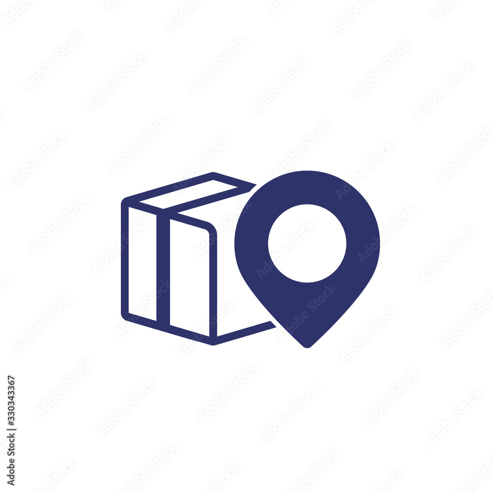 parcel, package delivery icon on white parcel, package delivery icon on white