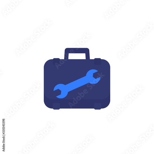 repair tools icon on white, vector